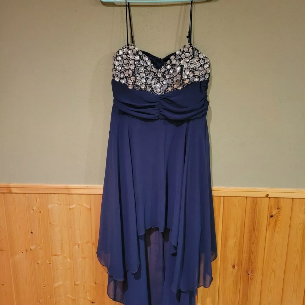 B. Darlin Hi-Low Formal Dress